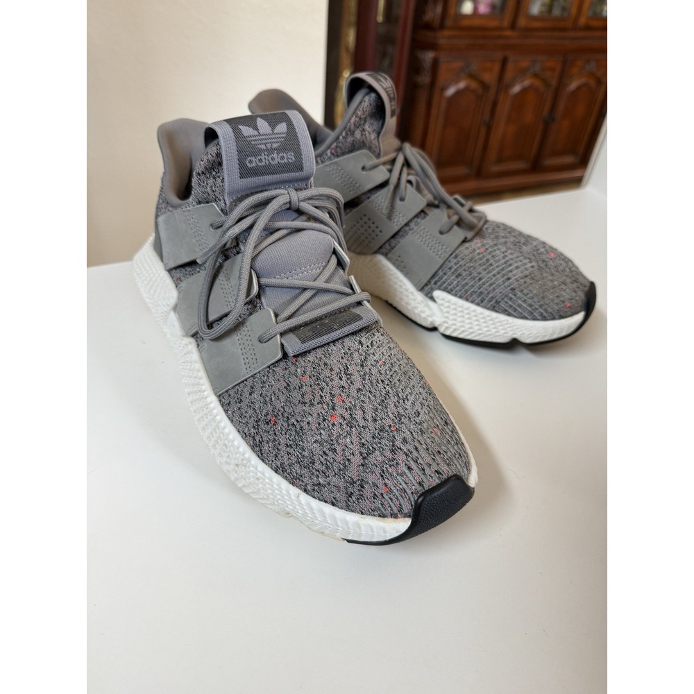 adidas Prophere Grey Solar Red CQ3023 Men's 10.5 Running Shoes